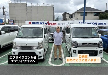 エブリイワゴンご納車させていただきました